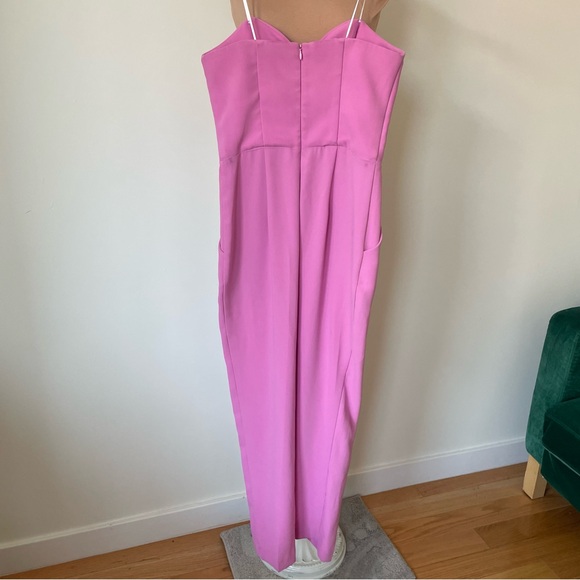 AMANDA UPRICHARD X REVOLVE Cherri Sweet Pink Strapless Sweetheart Jumpsuit Sz S - Picture 3 of 10